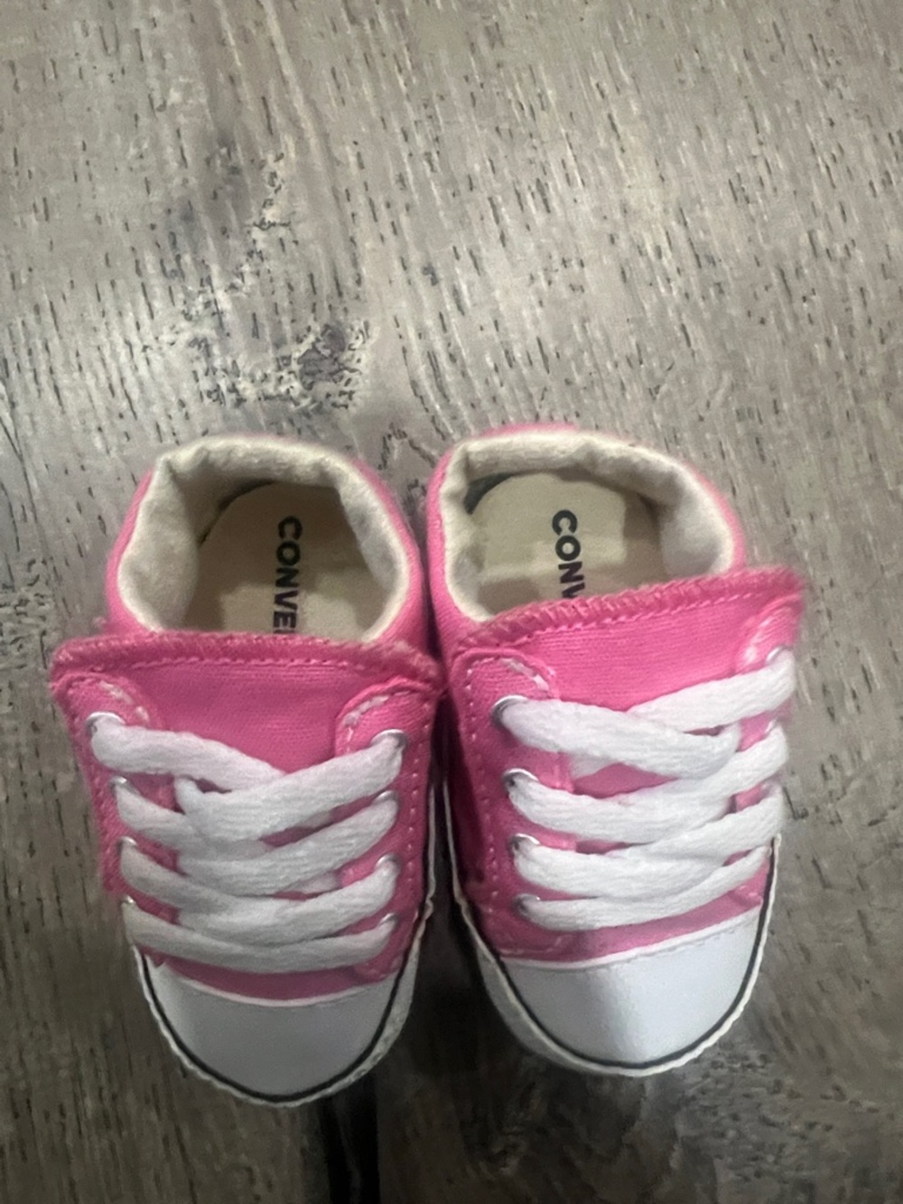 Converse Toddler Canvas Sneakers in Bright Pink with White Accents